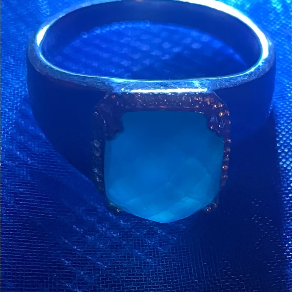 925 silver mens ring sze 11 beautiful African mine stone never to be mined again